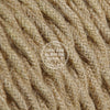 Natural Jute Twisted Heavy Gauge Cable 15/3 - Vintage Electric Supply