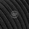 Black Cotton Heavy Gauge Cable 15/3 - Vintage Electric Supply