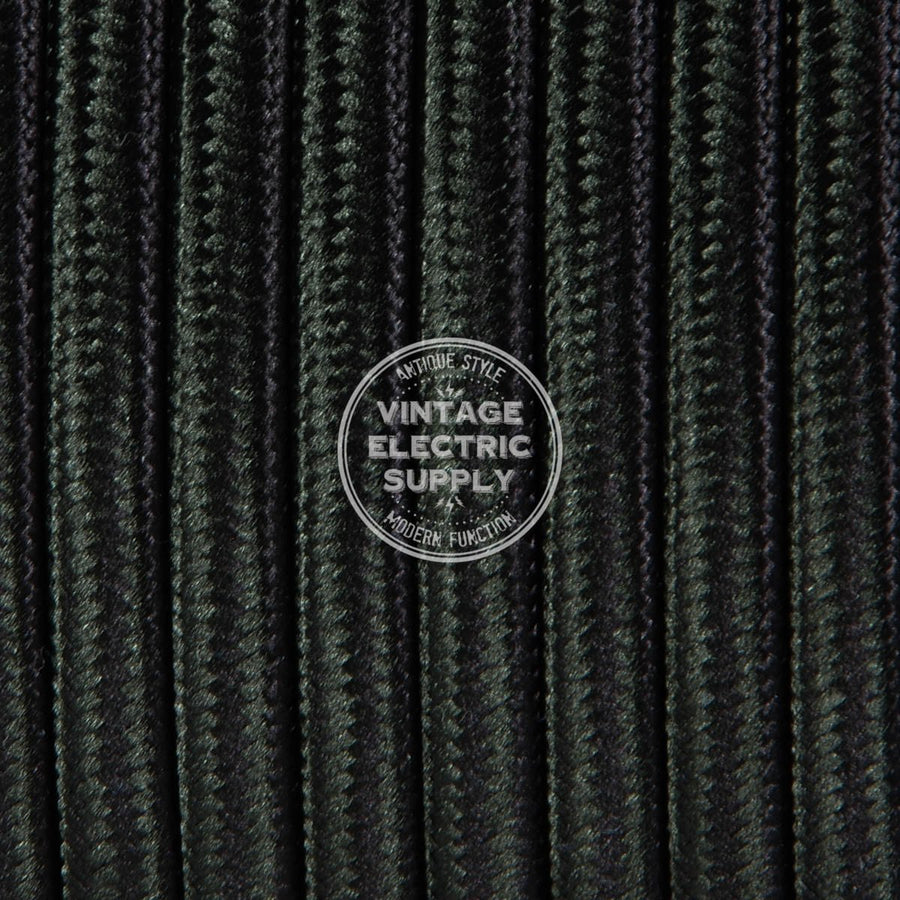 Black Parallel Rayon Electric Cable - Vintage Electric Supply
