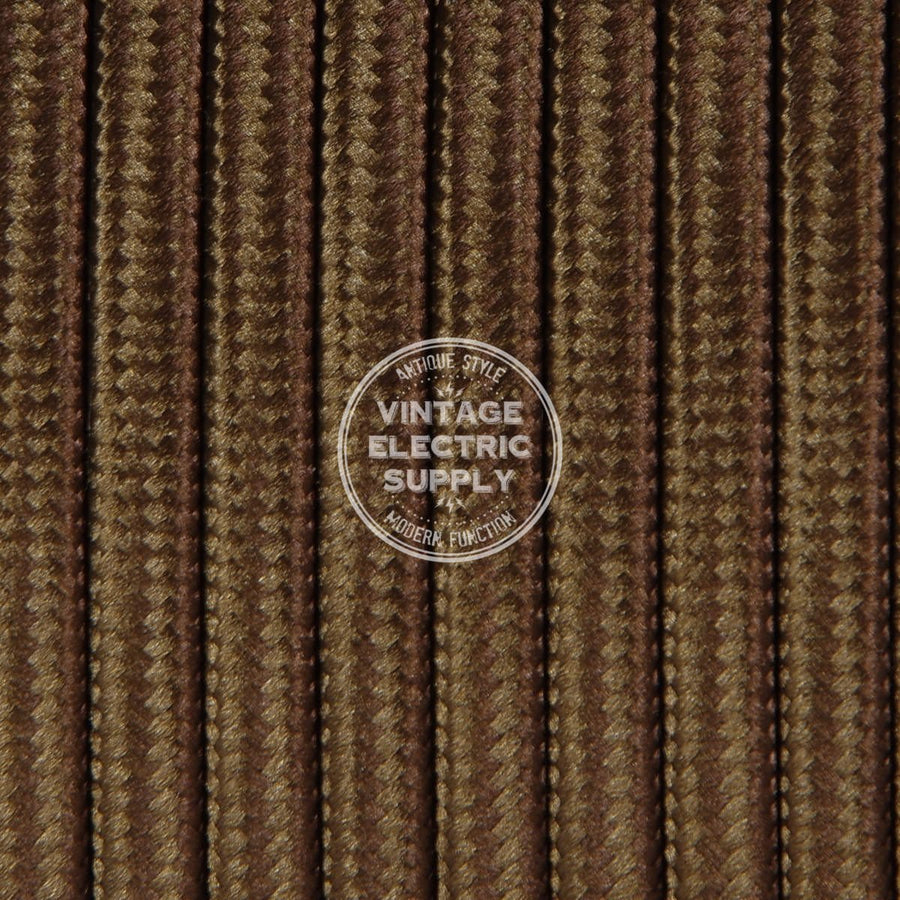 Brown Parallel Rayon Electric Cable - Vintage Electric Supply