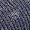 Denim Glitter Electric Cable  - Vintage Electric Supply
