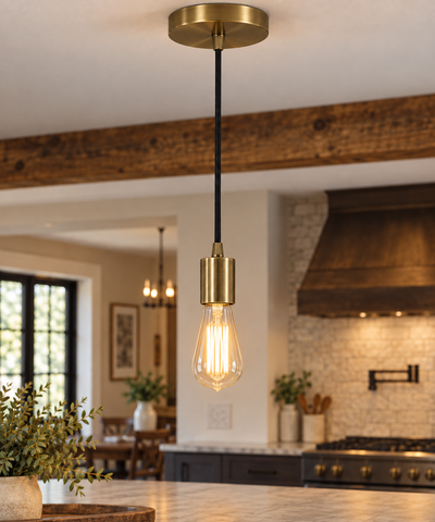 Flat Top Metal Pendant