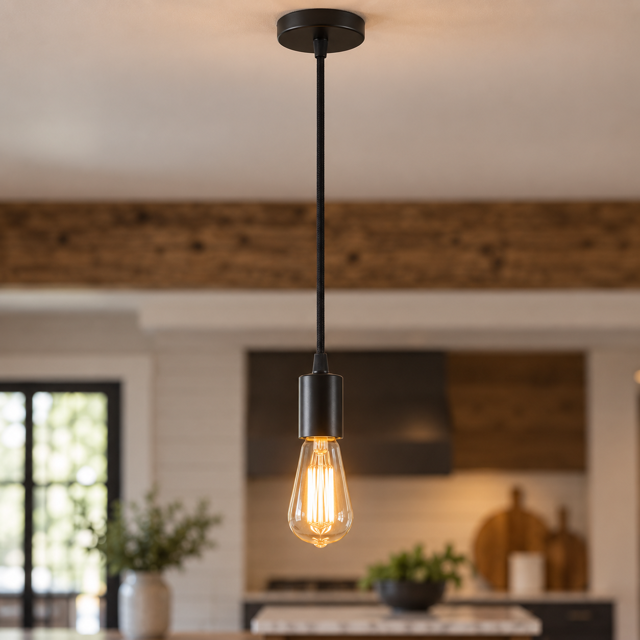 Flat Top Metal Pendant