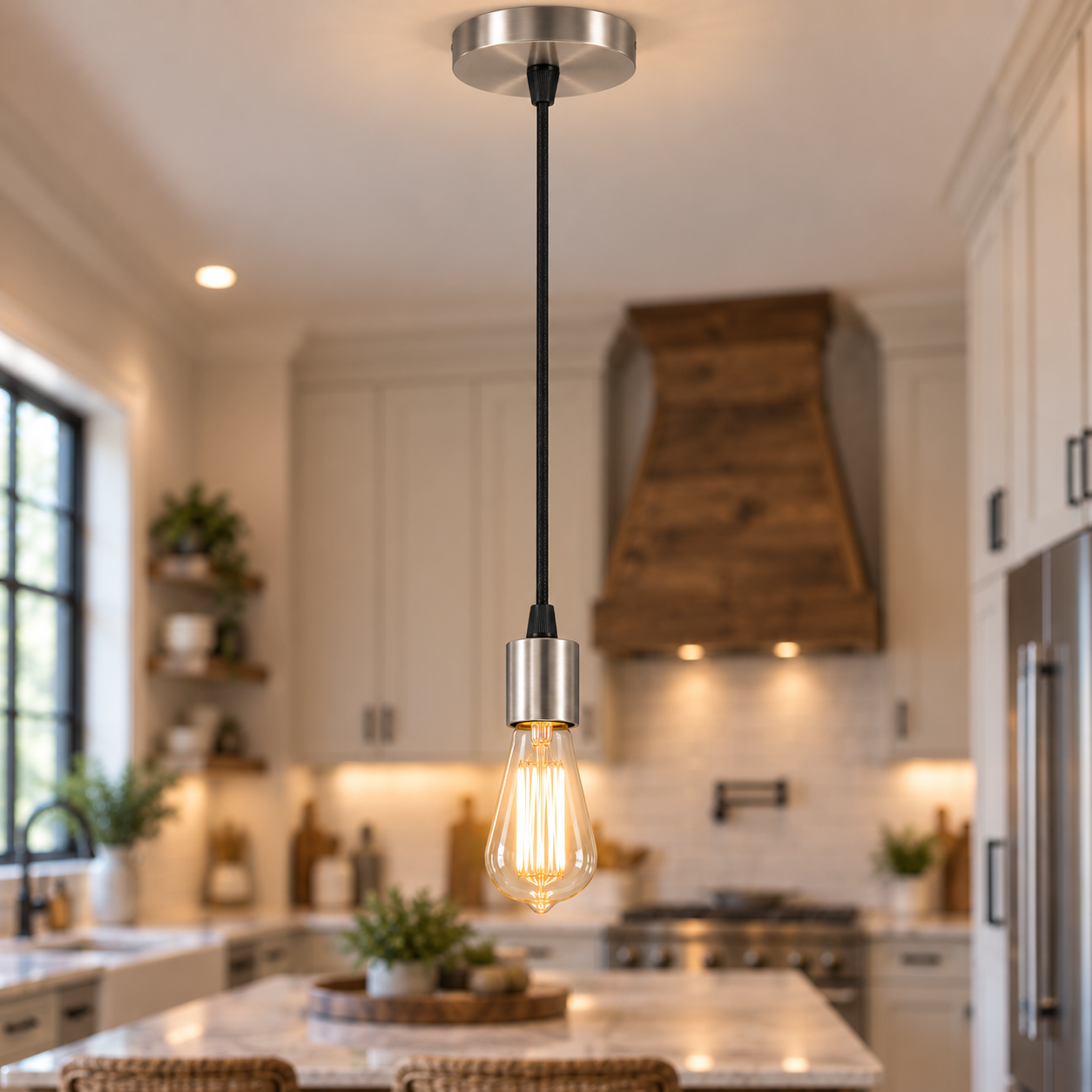 Flat Top Metal Pendant