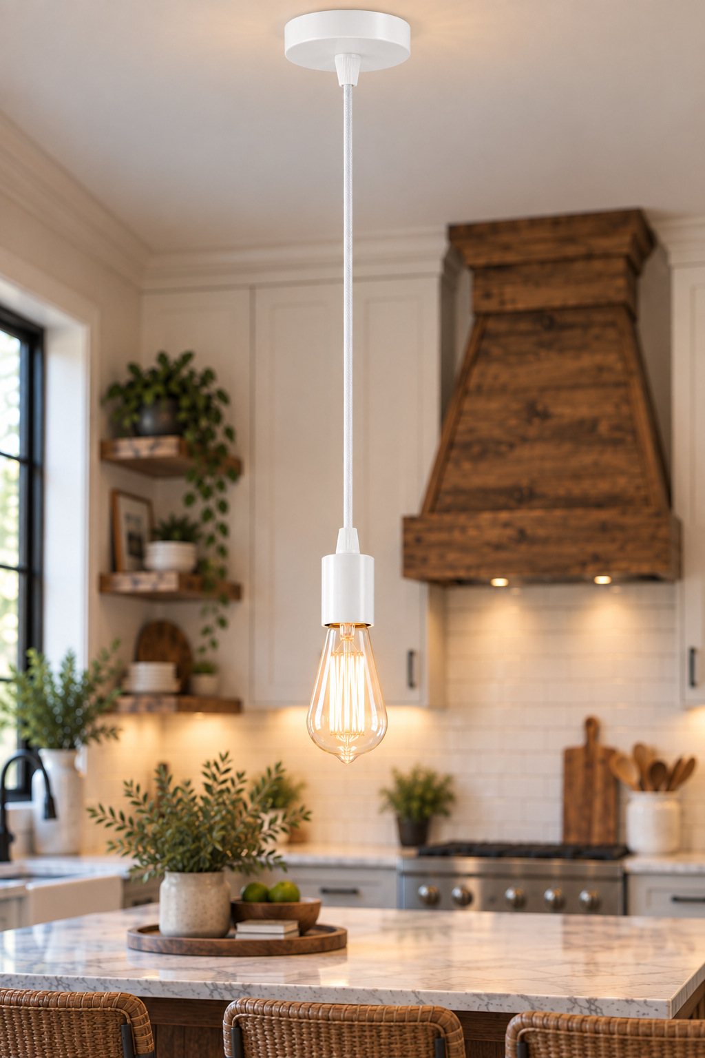 Flat Top Metal Pendant