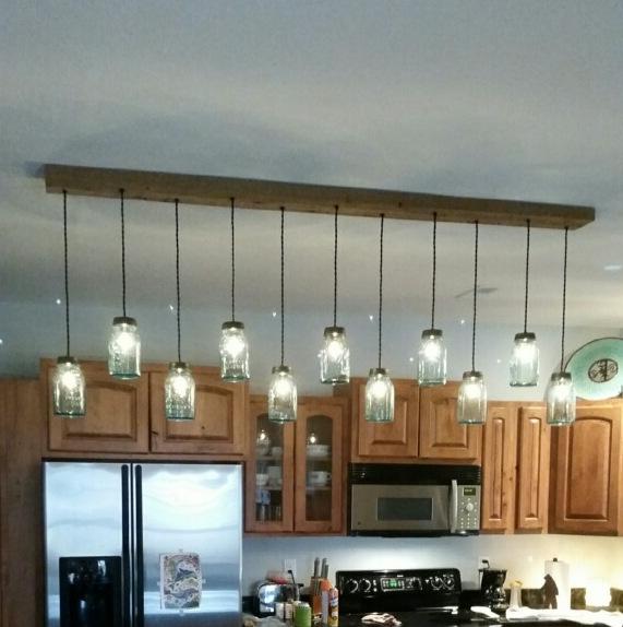 11 Light Mason Jar Chandelier - Vintage Electric Supply