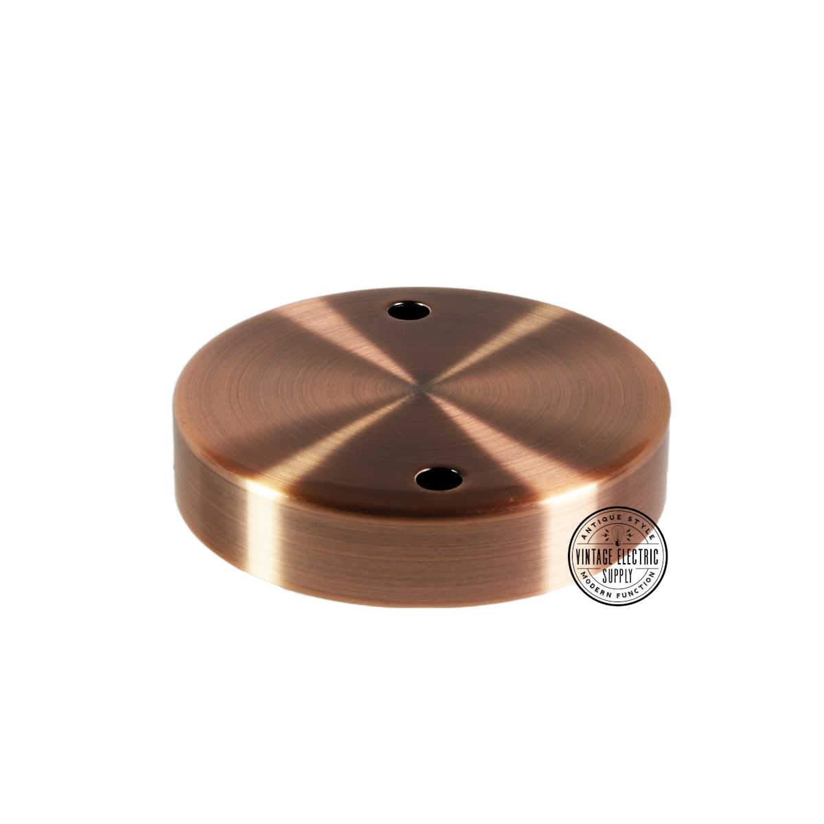 2 Hole Canopy - Aged Copper - Vintage Electric Supply
