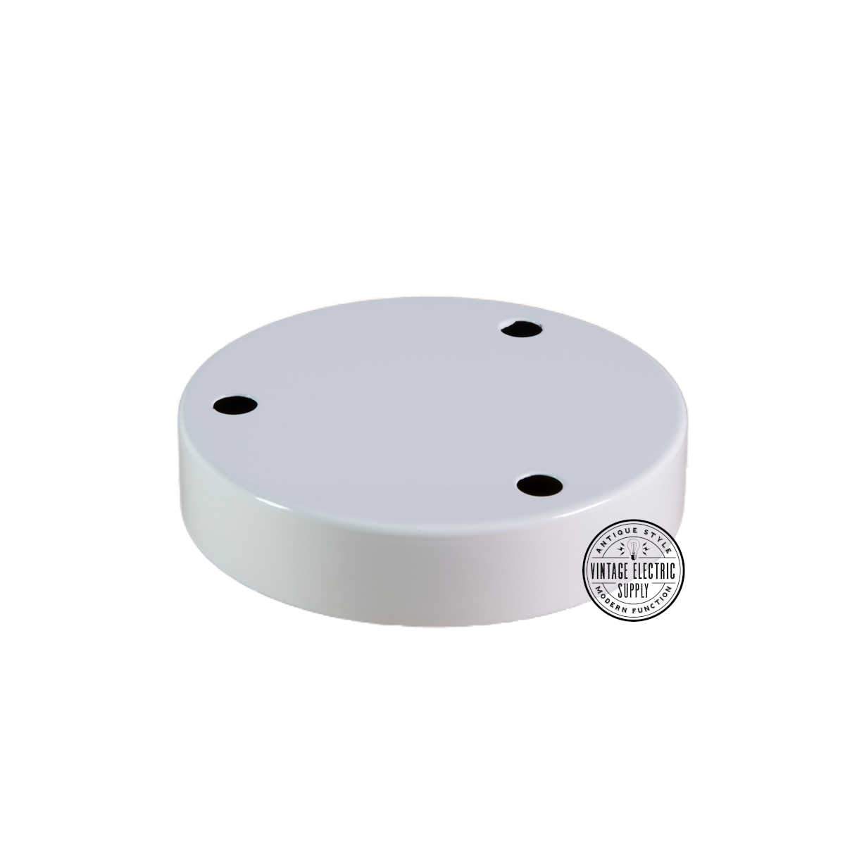 3 Hole Canopy - White - Vintage Electric Supply