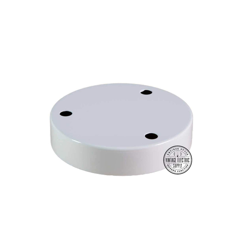 3 Hole Canopy - White - Vintage Electric Supply