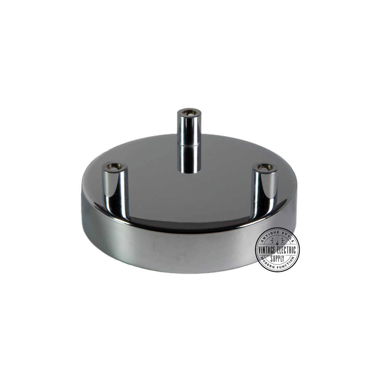 3 Hole Deluxe Canopy - Chrome - Vintage Electric Supply
