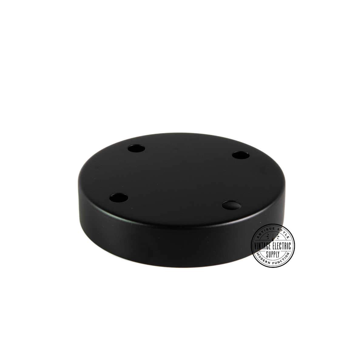 4 Hole Canopy - Black - Vintage Electric Supply