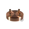 4 Hole Deluxe Canopy - Aged Copper - Vintage Electric Supply