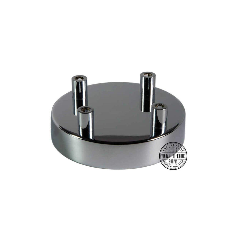 4 Hole Deluxe Canopy - Chrome - Vintage Electric Supply