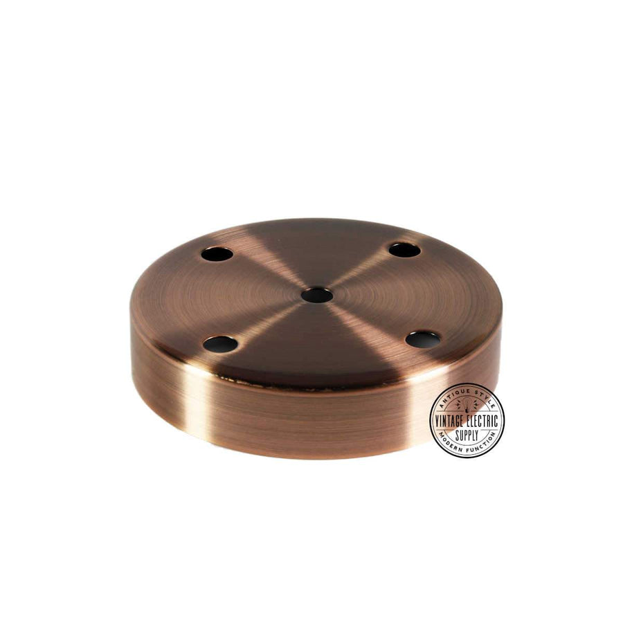 5 Hole Canopy - Aged Copper - Vintage Electric Supply