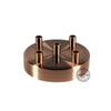 5 Hole Deluxe Canopy - Aged Copper - Vintage Electric Supply