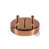 5 Hole Deluxe Canopy - Polished Copper - Vintage Electric Supply