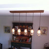 5 Light Mason Jar Chandelier - Vintage Electric Supply