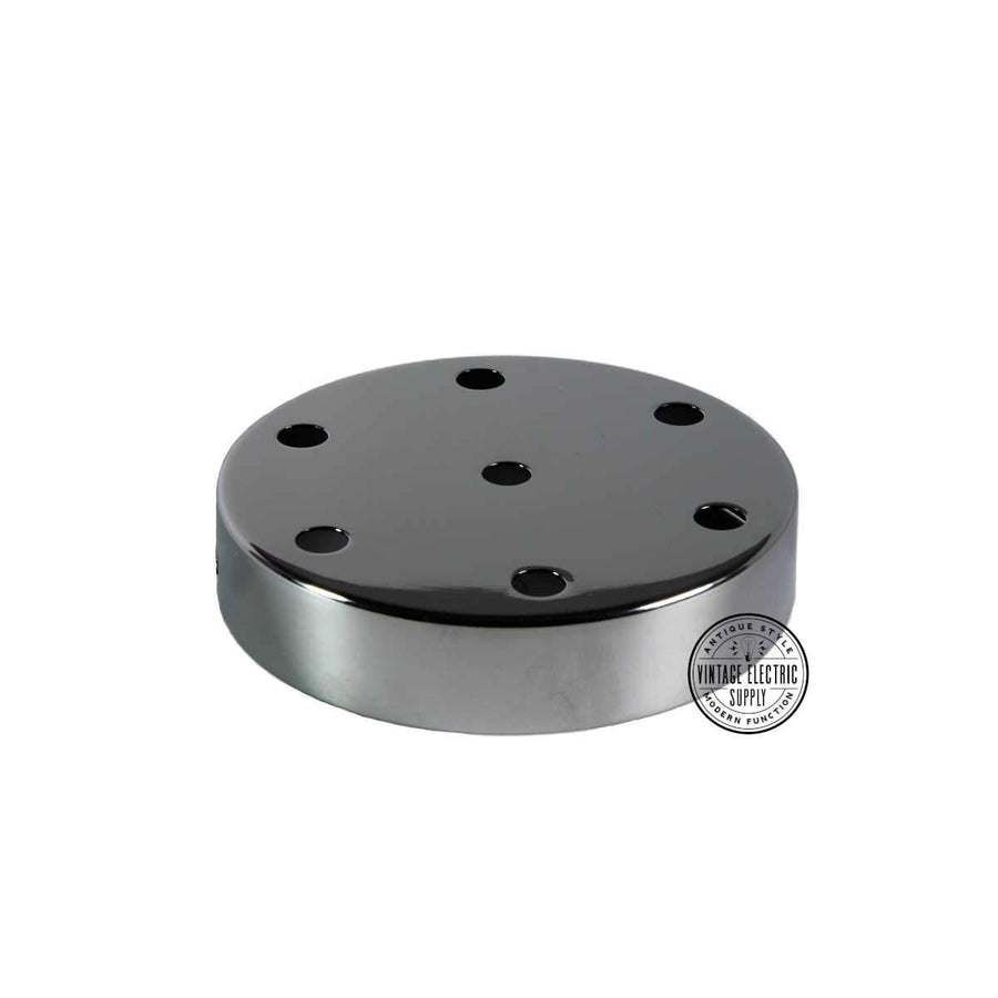 7 Hole Canopy - Chrome - Vintage Electric Supply