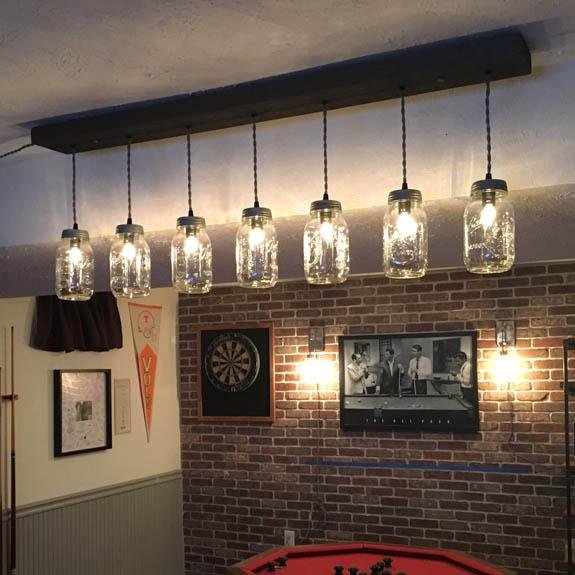 7 Light Mason Jar Chandelier - Vintage Electric Supply