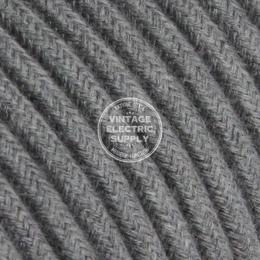 Grey Flannel Heavy Gauge Cable 15/3  - Vintage Electric Supply