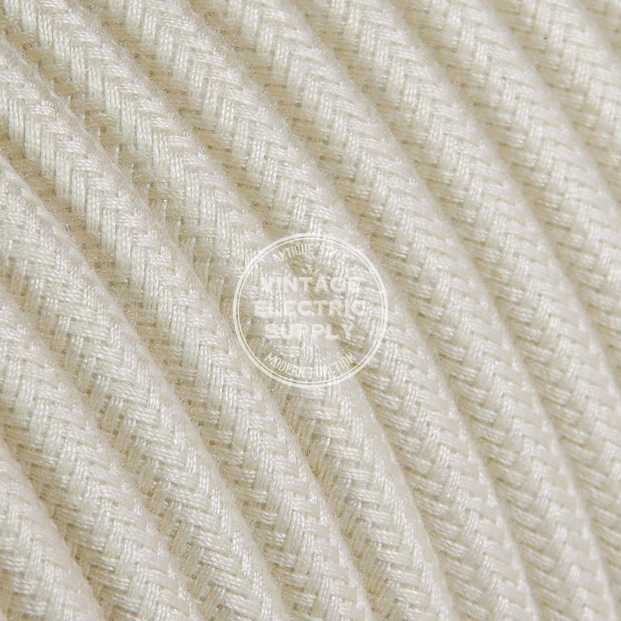 Ivory Cotton Electric Cable  - Vintage Electric Supply