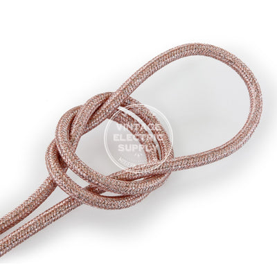 Pink Glitter Electric Cable  - Vintage Electric Supply