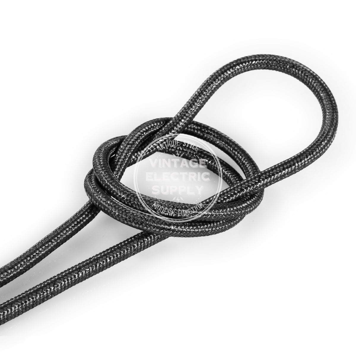 Steel Glitter Electric Cable  - Vintage Electric Supply