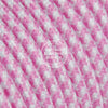 Pink & White Mini Houndstooth Rayon Electric Cable - Vintage Electric Supply