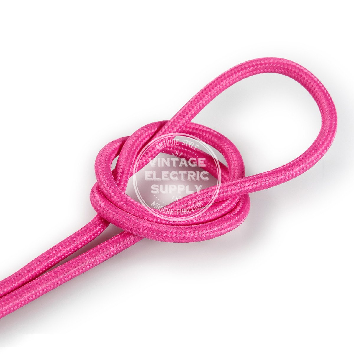 Pink Rayon Electric Cable  - Vintage Electric Supply