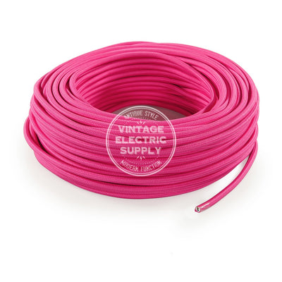 Pink Rayon Electric Cable  - Vintage Electric Supply