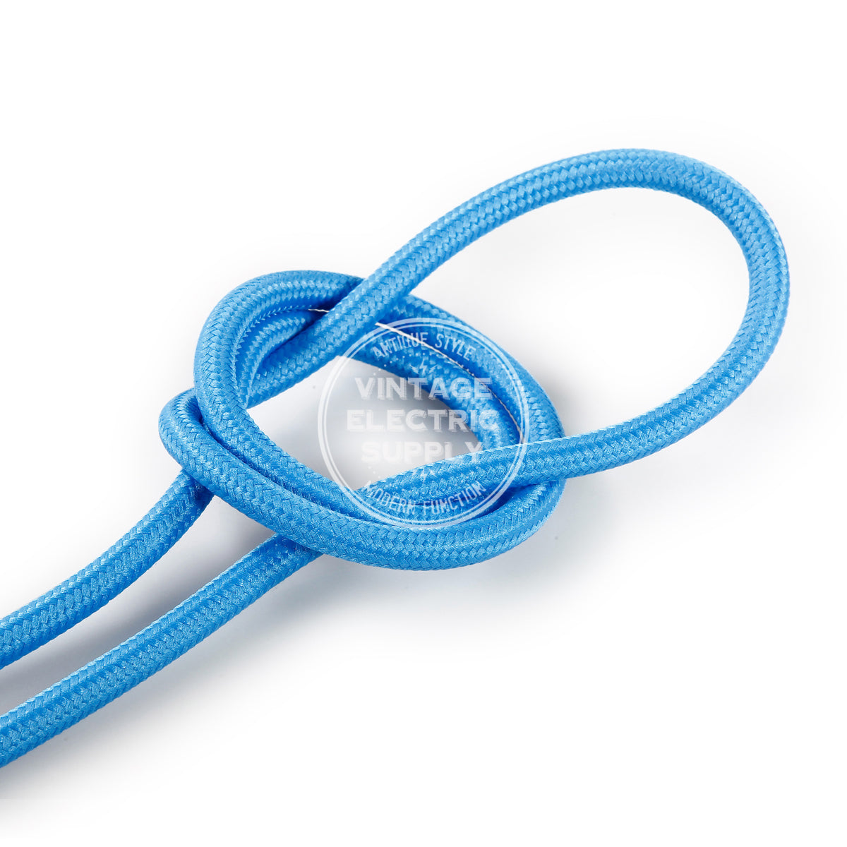 Turquoise Rayon Electric Cable  - Vintage Electric Supply