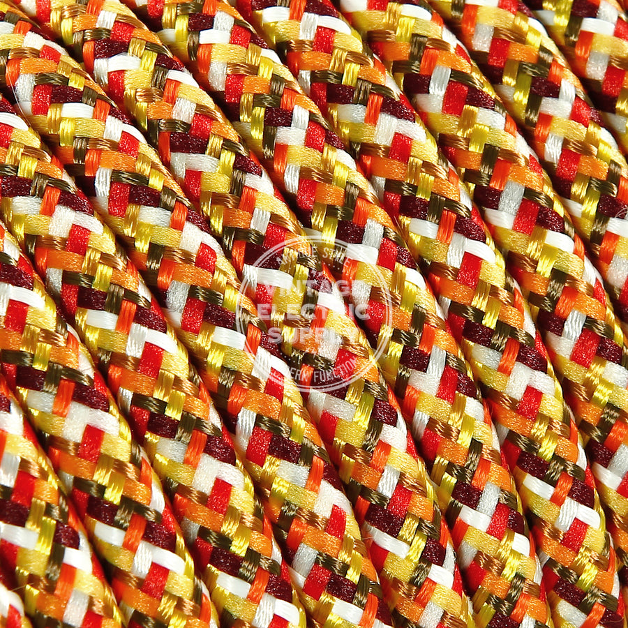 Sunburst Rayon Electric Cable  - Vintage Electric Supply