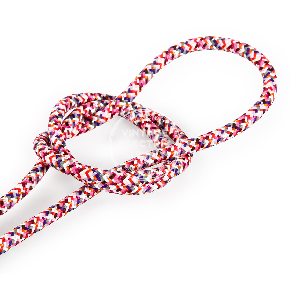 Tutti Fruitti Rayon Electric Cable  - Vintage Electric Supply