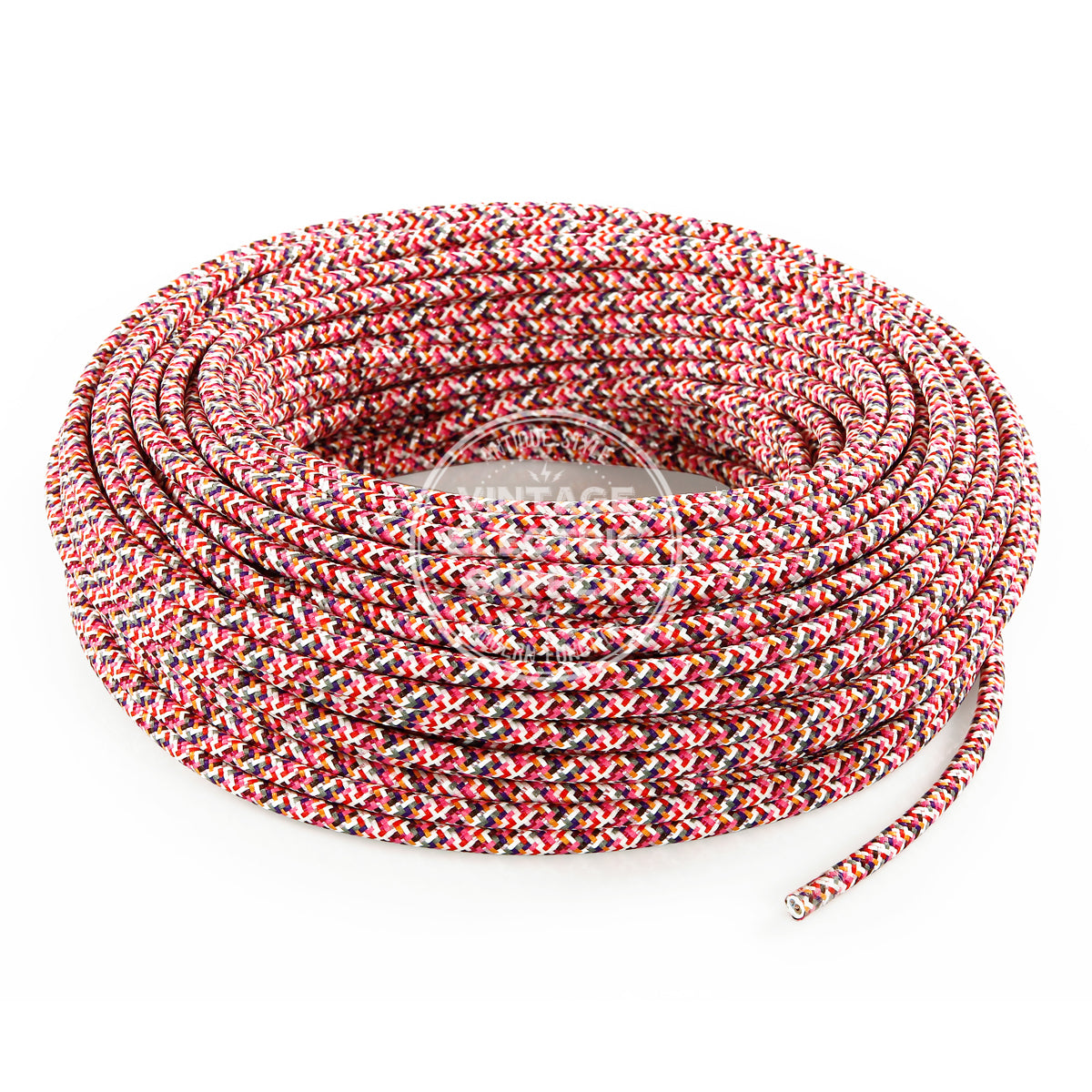 Tutti Fruitti Rayon Electric Cable  - Vintage Electric Supply