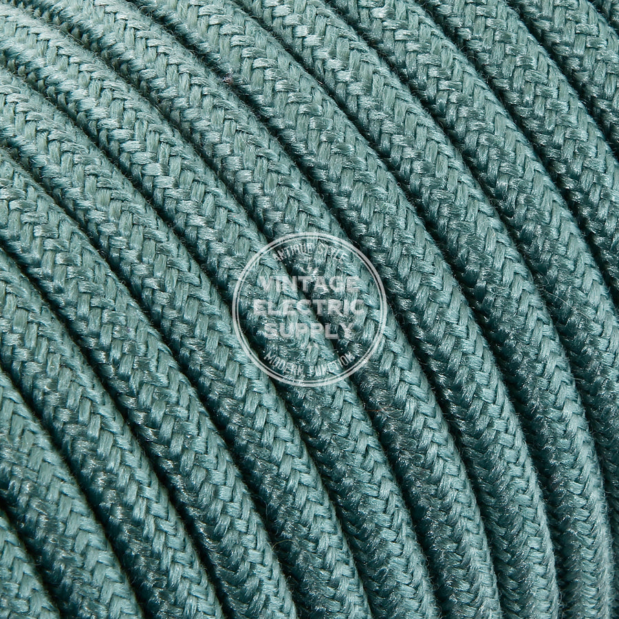 Sage Raw Yarn Electric Cable - Vintage Electric Supply