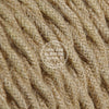 Natural Jute Twisted Electric Cable  - Vintage Electric Supply