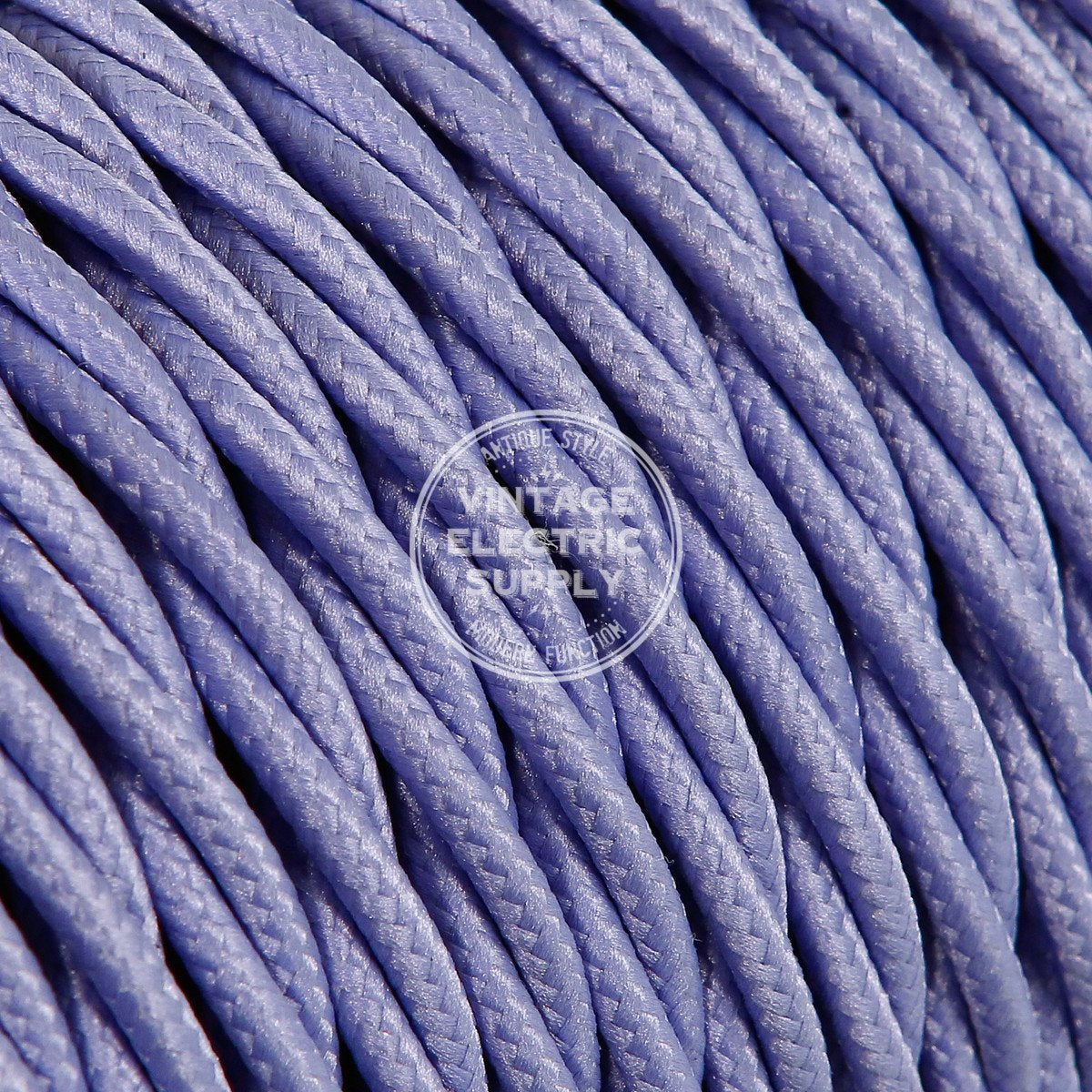 Lilac Rayon Twisted Electric Cable  - Vintage Electric Supply