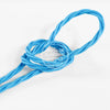 Turquoise Rayon Twisted Electric Cable  - Vintage Electric Supply