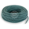 Sage Raw Yarn Twisted Electric Cable  - Vintage Electric Supply