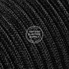 Black Glitter Electric Cable - Vintage Electric Supply