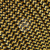 Black & Gold Zigzag Rayon Electric Cable  - Vintage Electric Supply