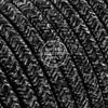 Black Linen Electric Cable - Vintage Electric Supply