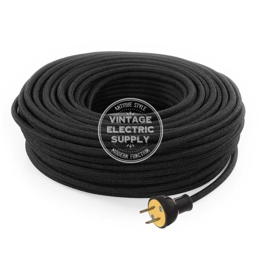 Black Raw Yarn Re-Wire Kit - Vintage Electric Supply