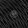 Black Rayon Twisted Electric Cable  - Vintage Electric Supply