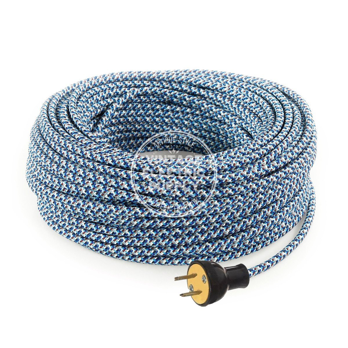 Blue Confetti Rayon Re-Wire Kit - Vintage Electric Supply