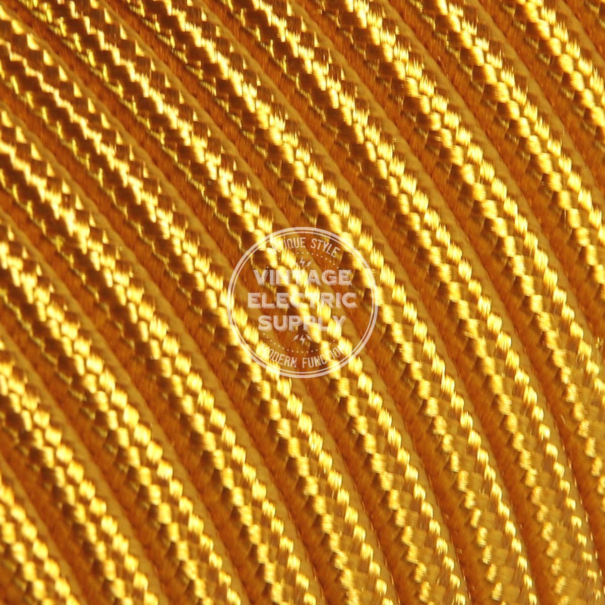 Bronze Rayon Electric Cable  - Vintage Electric Supply