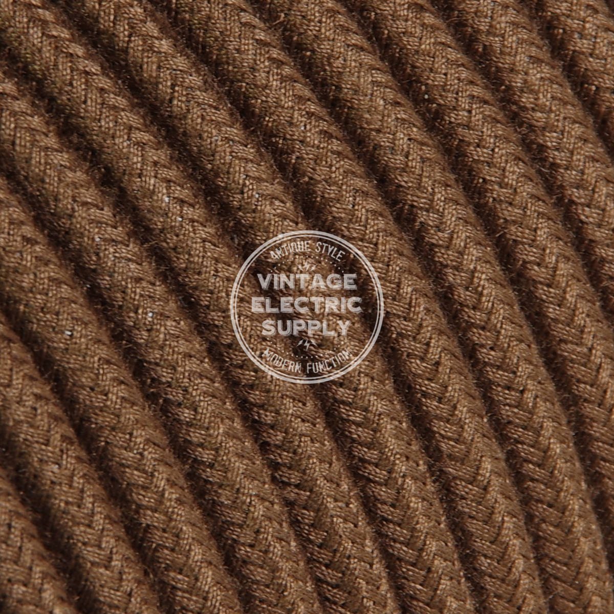 Brown Cotton Electric Cable - Vintage Electric Supply