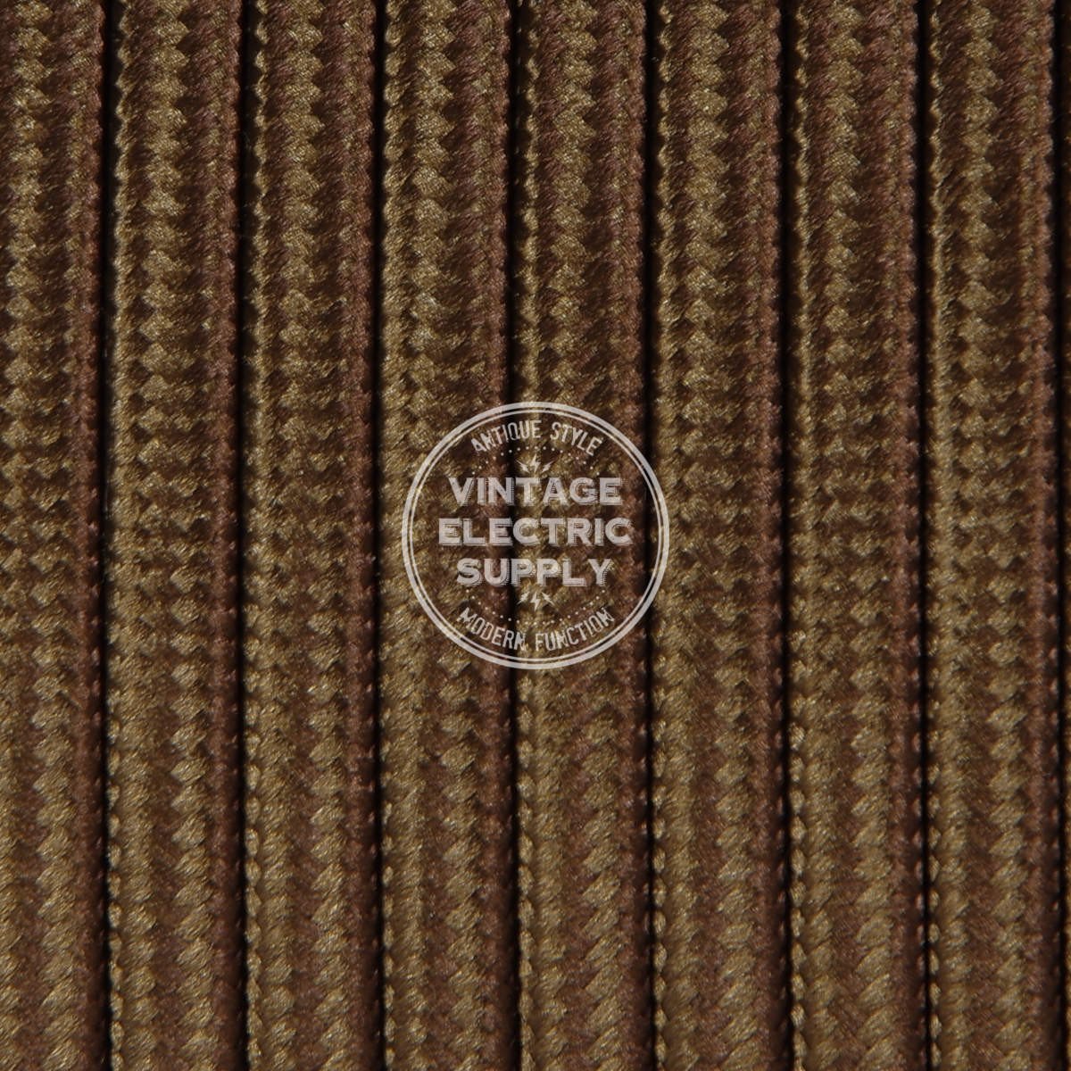 Brown Parallel Rayon Electric Cable  - Vintage Electric Supply