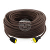 Brown Raw Yarn Extension Cord - Vintage Electric Supply