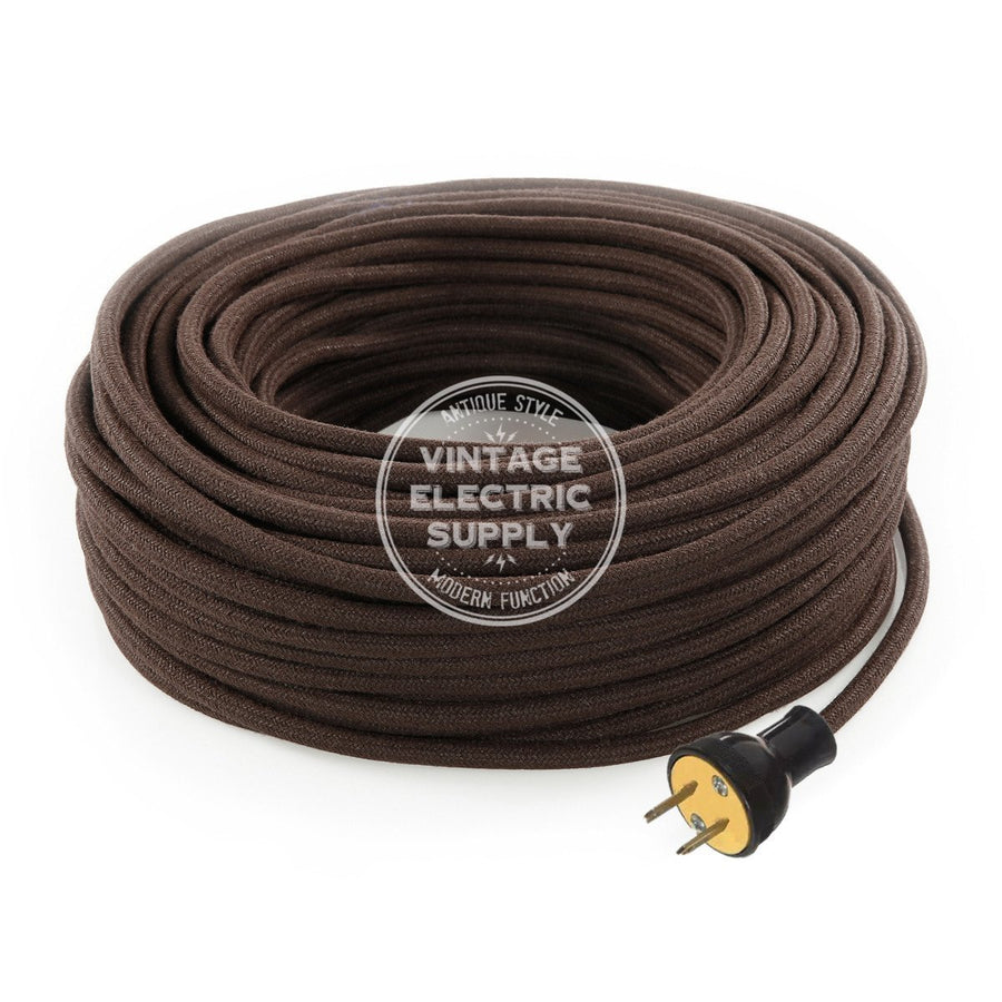 Brown Raw Yarn Re-Wire Kit - Vintage Electric Supply